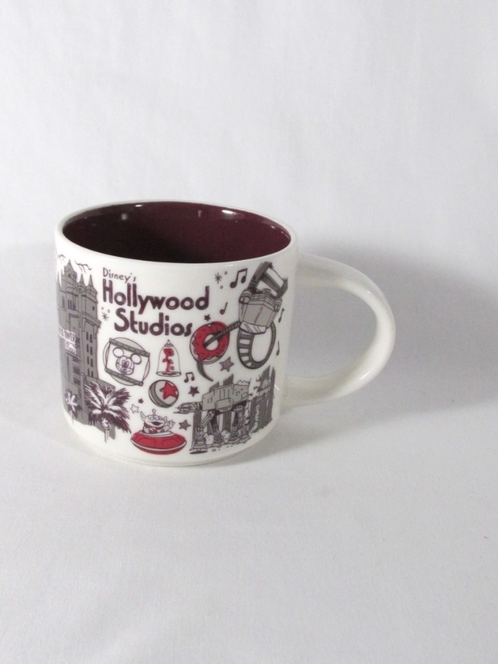 Starbucks Coffee Mug Disney Parks Hollywood Studios Been There Pin Drop 14oz Cup